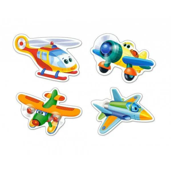 Puzzle Castorland Funny Planes, 4 in 1 (3+4+6+9 piese) foto