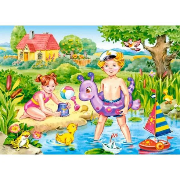 Puzzle Castorland Four Seasons, 4 in 1 (30+40+50+60 piese) foto