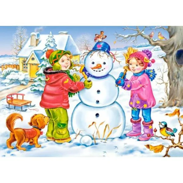 Puzzle Castorland Four Seasons, 4 in 1 (30+40+50+60 piese) foto