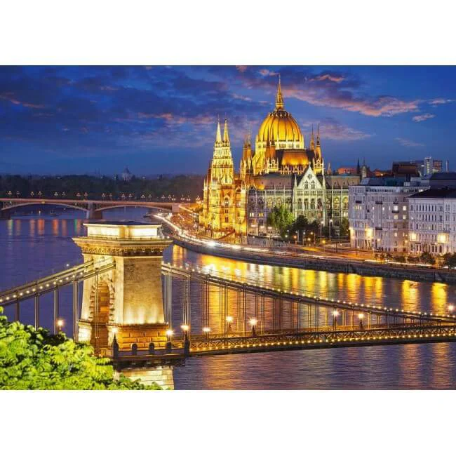 Puzzle Castorland Budapest view at dusk, 2000 piese foto