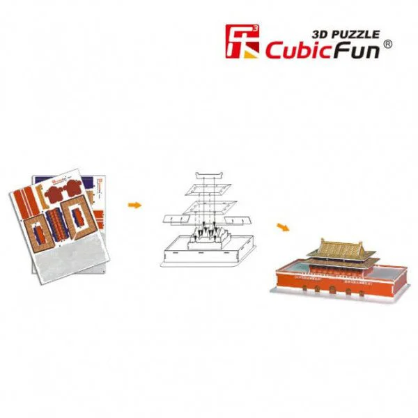 Puzzle 3D CubicFun Beijing Tian'anmen foto