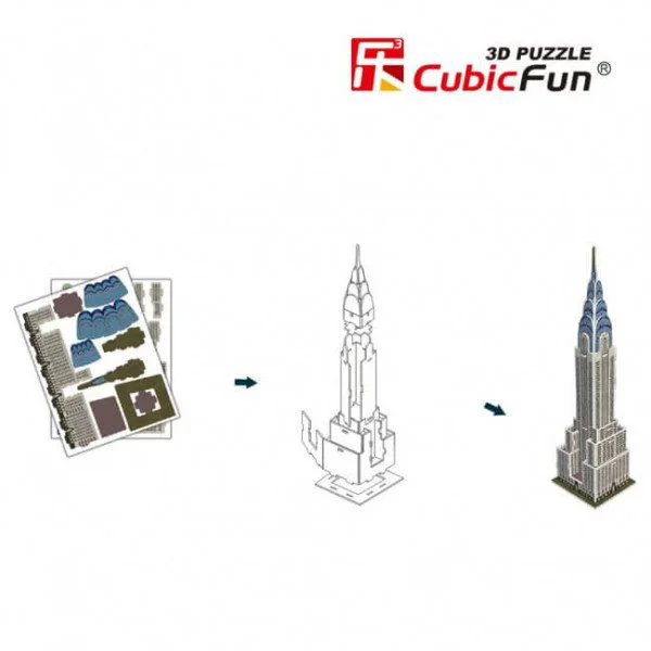 Puzzle 3D CubicFun Chrysler Building foto