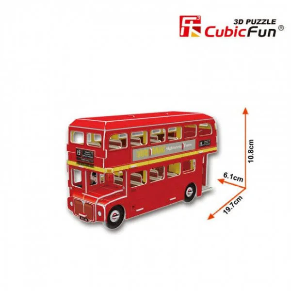 Puzzle 3D CubicFun Double Decker Bus