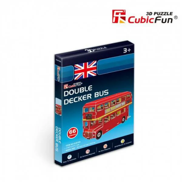 Puzzle 3D CubicFun Double Decker Bus