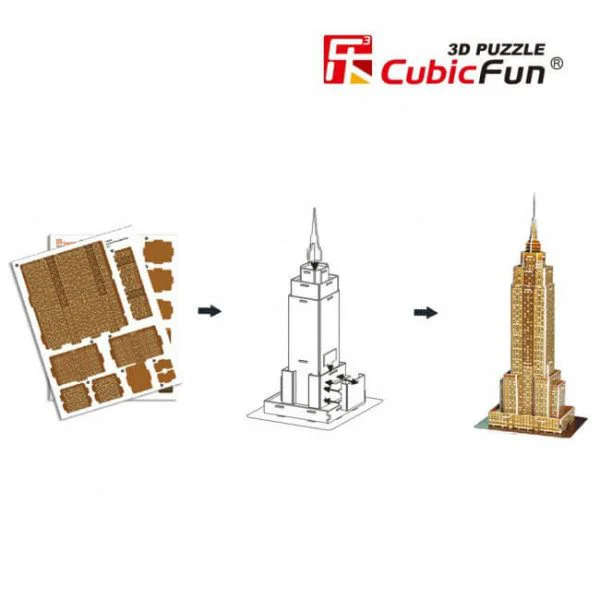 Puzzle 3D CubicFun Empire State Building foto