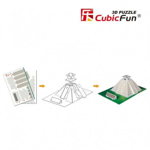 Puzzle 3D CubicFun Maya Pyramid (Mexico) foto