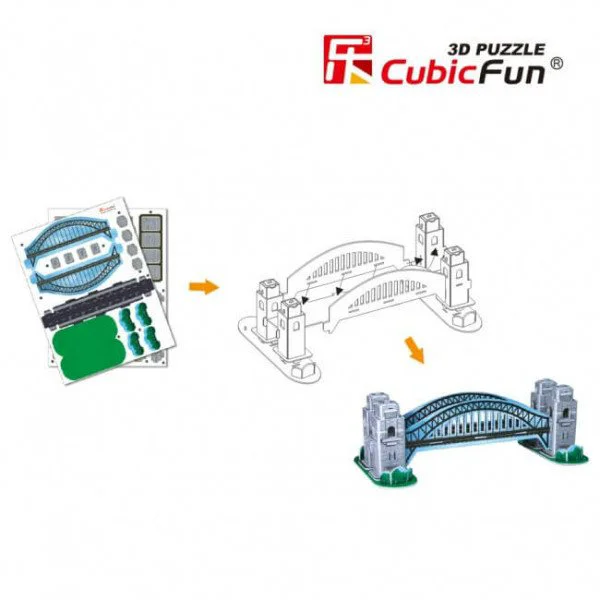 Puzzle 3D CubicFun Sydney Harbour Bridge foto