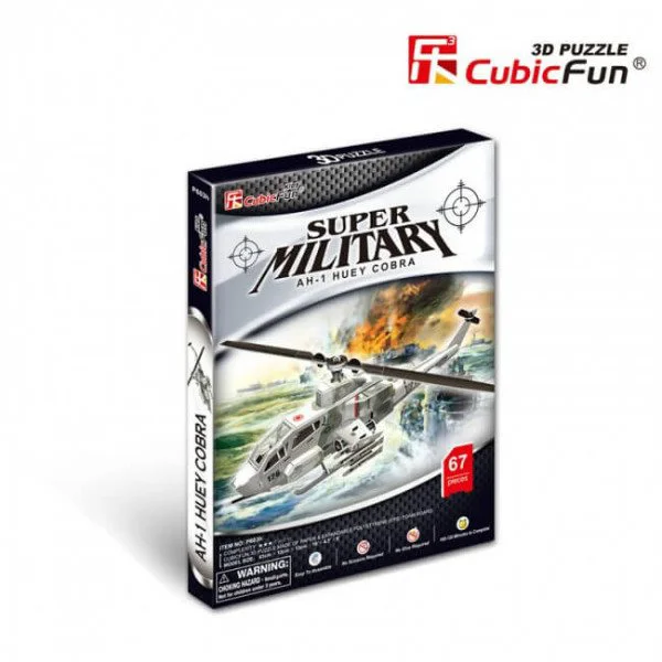 Puzzle 3D CubicFun AH-1 Huey Cobra foto
