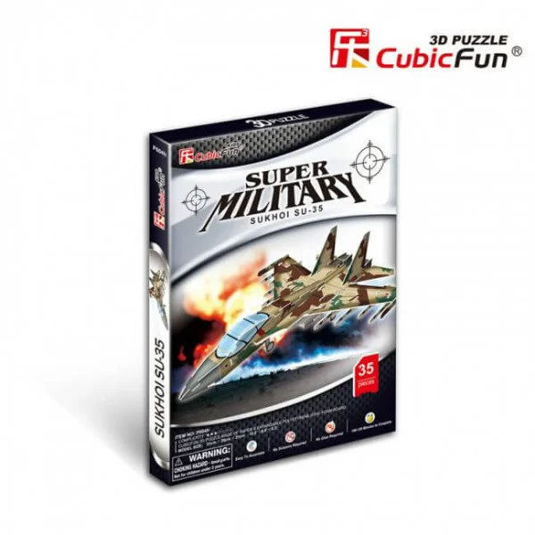 Puzzle 3D CubicFun Sukhoi Su-35 foto