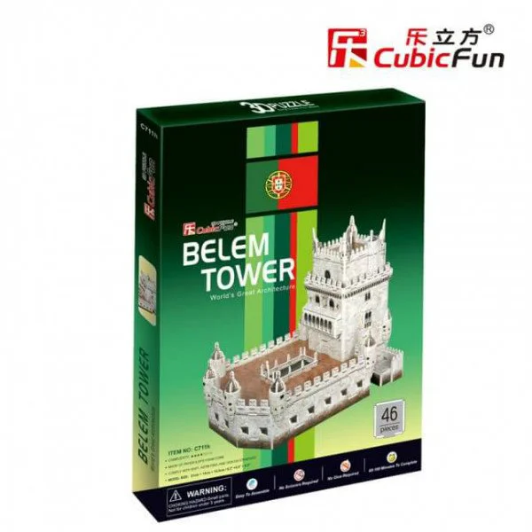 Puzzle 3D CubicFun Belem Tower foto