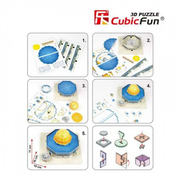 Puzzle 3D CubicFun Dome of the rock foto