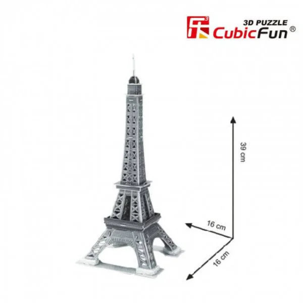 Puzzle 3D CubicFun Eiffel Tower foto