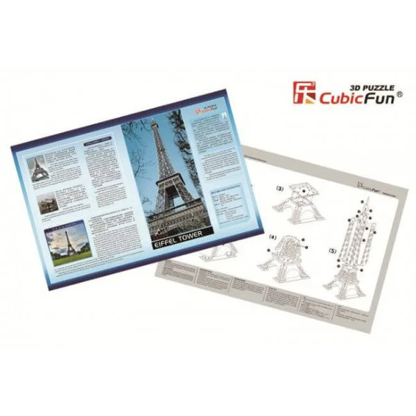 Puzzle 3D CubicFun Eiffel Tower foto