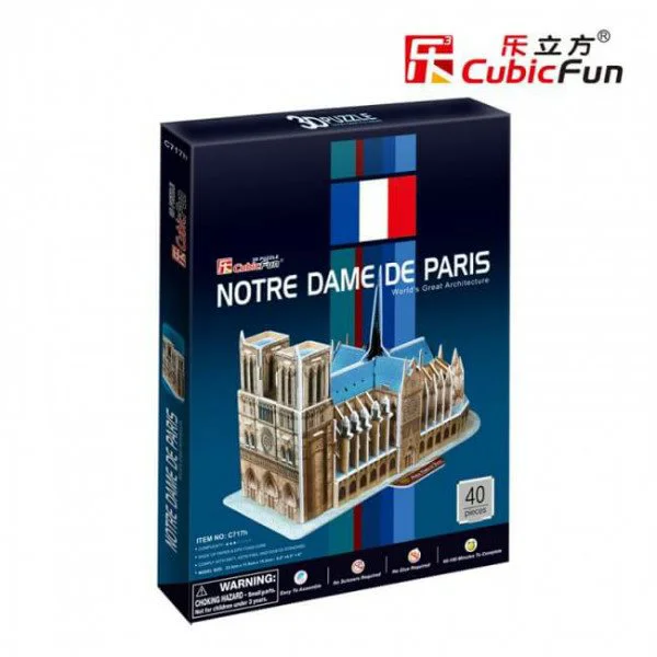 Puzzle 3D CubicFun Notre Dame de Paris foto