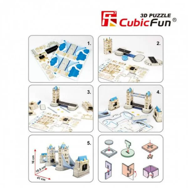 Puzzle 3D CubicFun Tower Bridge foto