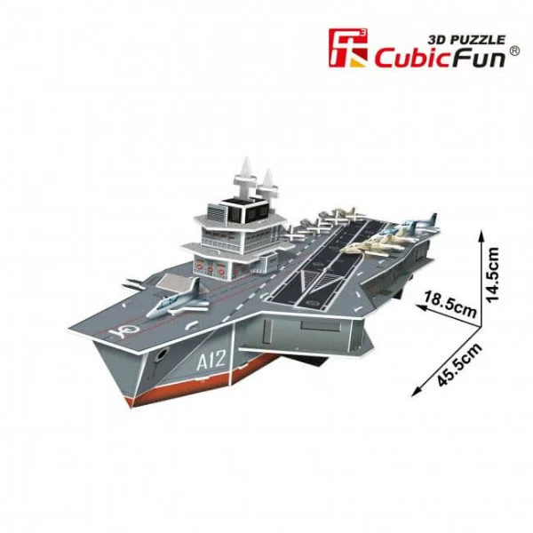 Пазл 3D CubicFun Aircraft Carrier Charles de Gaulle