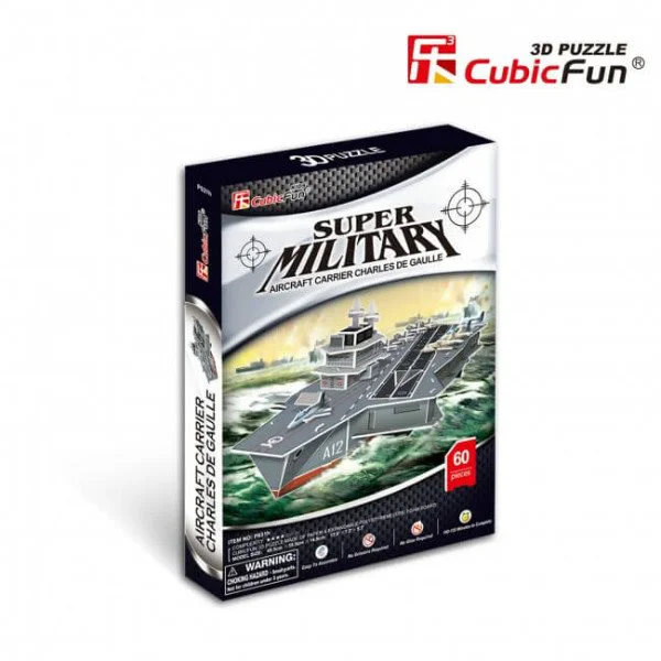 Puzzle 3D CubicFun Aircraft Carrier Charles de Gaulle foto