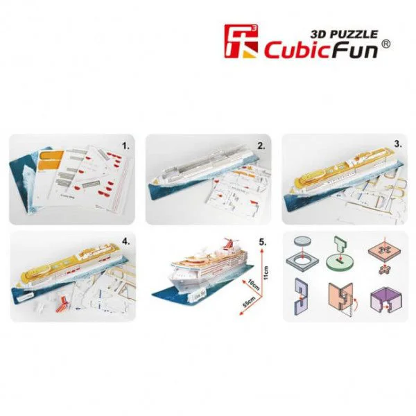 Puzzle 3D CubicFun America Cruise Ship foto
