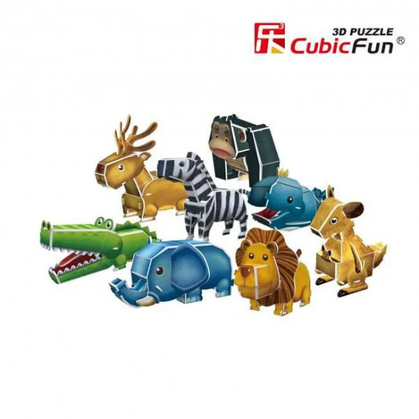 Puzzle 3D CubicFun Animal Carnival foto