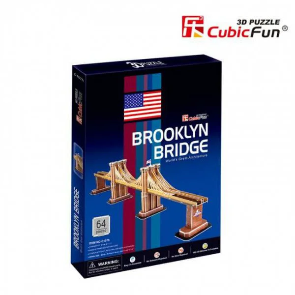 Puzzle 3D CubicFun Brooklyn Bridge foto