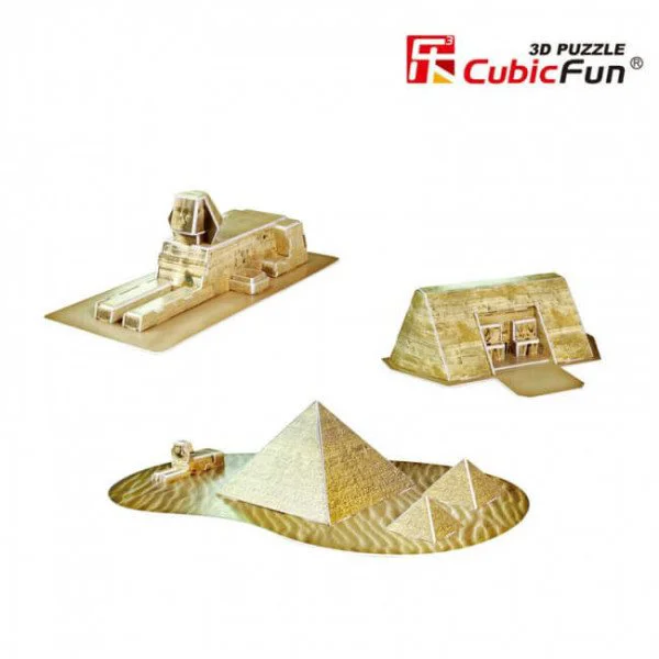 Puzzle 3D CubicFun Egyptian Pyramids foto