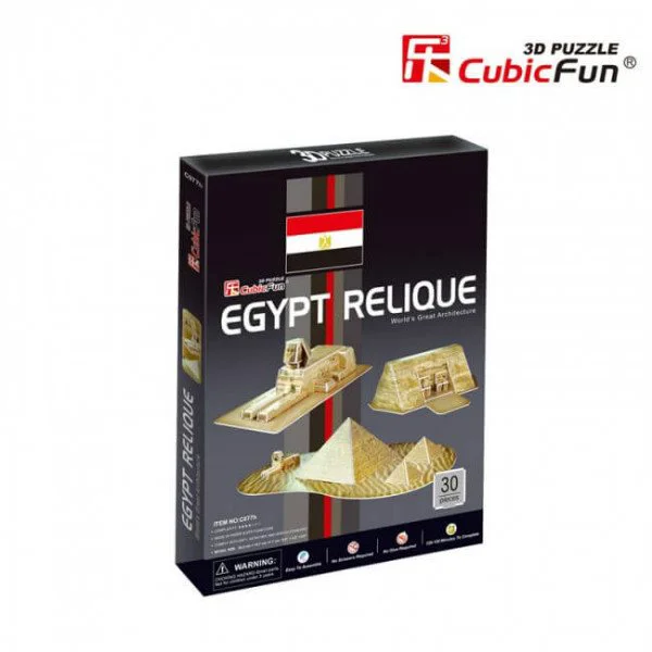 Puzzle 3D CubicFun Egyptian Pyramids foto