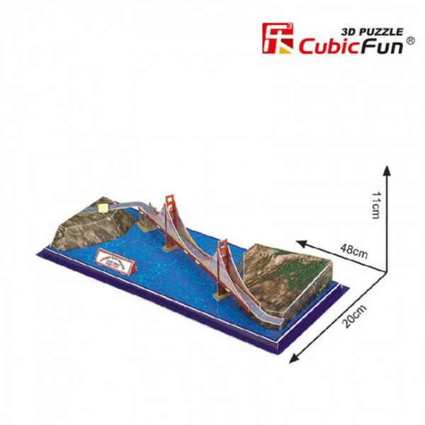 Puzzle 3D CubicFun Golden Gate Bridge foto