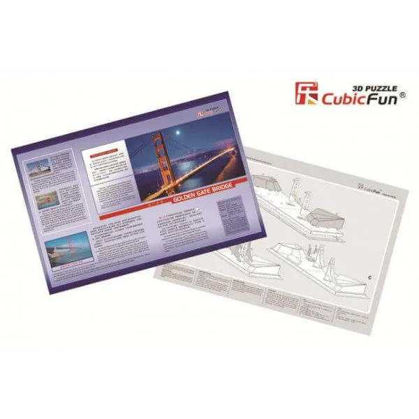 Puzzle 3D CubicFun Golden Gate Bridge foto