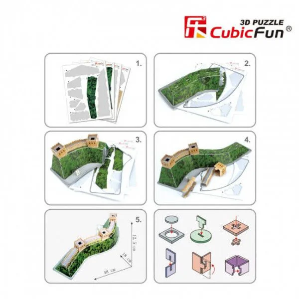 Puzzle 3D CubicFun Great Wall foto