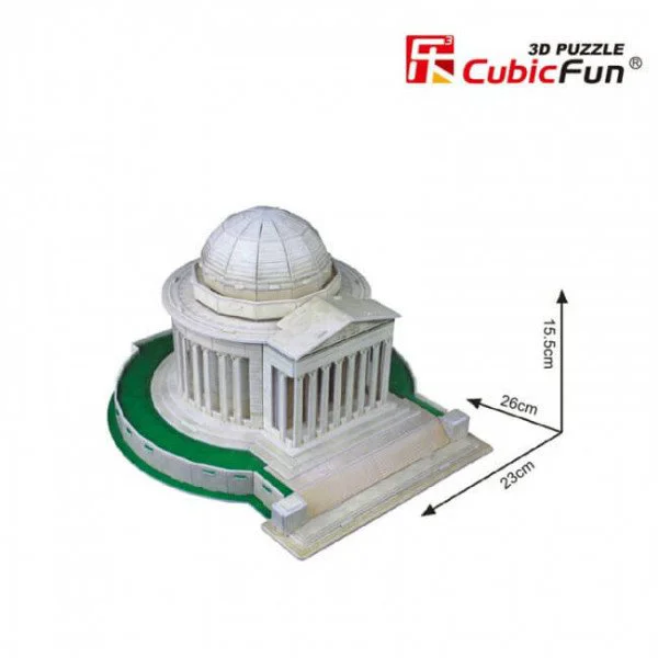 Puzzle 3D CubicFun Jefferson Memorial foto