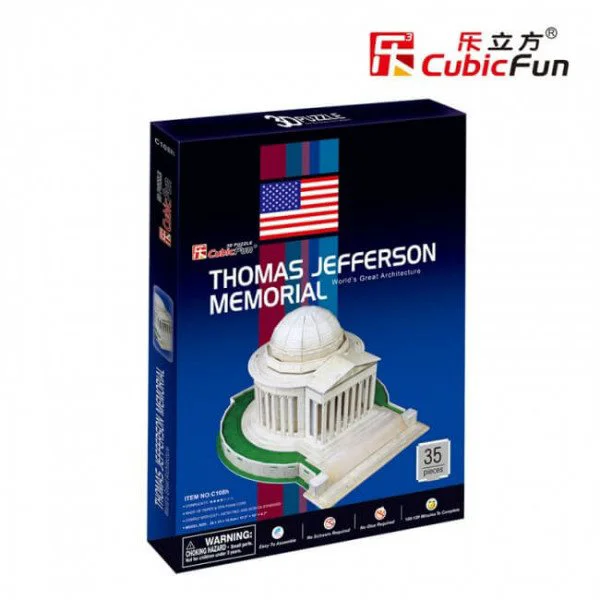 Puzzle 3D CubicFun Jefferson Memorial foto
