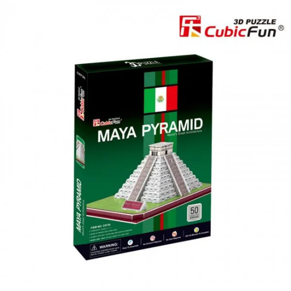 Puzzle 3D CubicFun Maya Pyramid foto