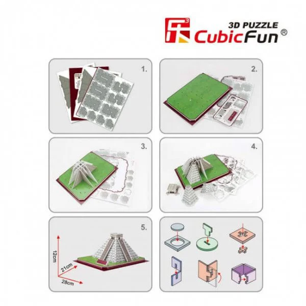 Puzzle 3D CubicFun Maya Pyramid foto
