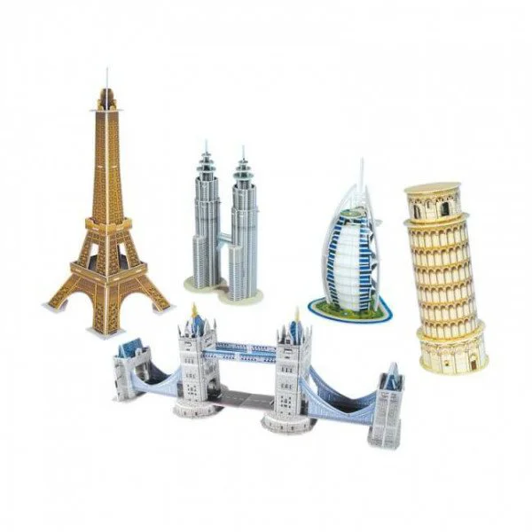 Puzzle 3D CubicFun Mini Architecture Series 1 foto