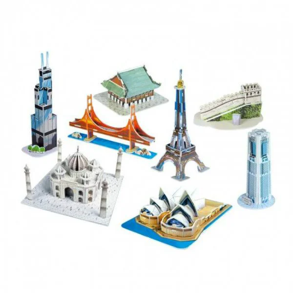 Puzzle 3D CubicFun Mini Architecture Series 2 foto