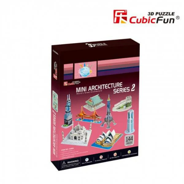 Пазл 3D CubicFun Mini Architecture Series 2