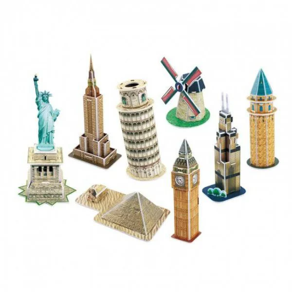 Puzzle 3D CubicFun Mini Architecture Series 4 foto