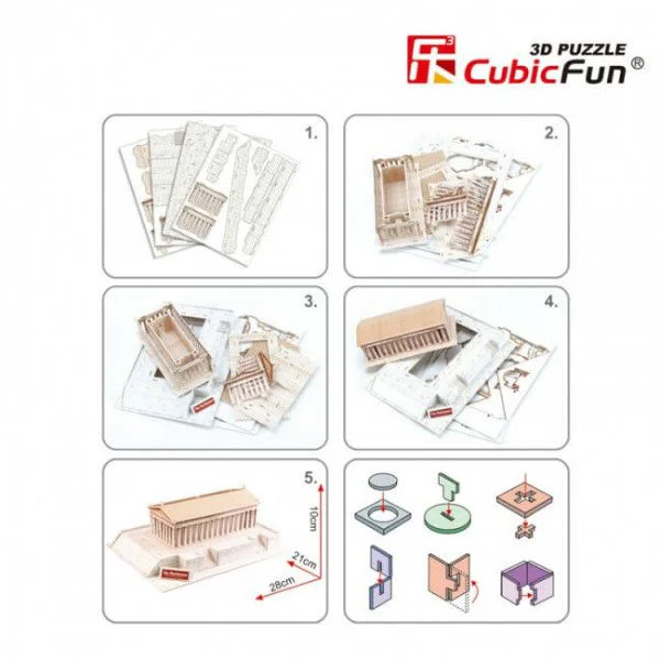 Puzzle 3D CubicFun Parthenon foto