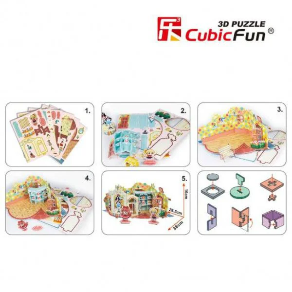 Puzzle 3D CubicFun Shopping Street-Clothes Shop foto