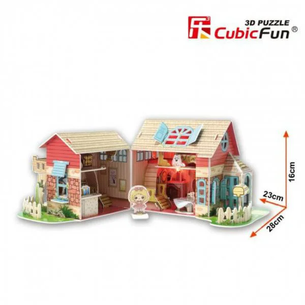 Puzzle 3D CubicFun Sweet Villa foto