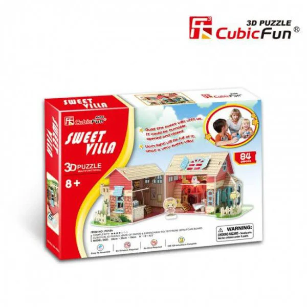 Puzzle 3D CubicFun Sweet Villa foto