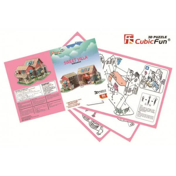 Puzzle 3D CubicFun Sweet Villa foto