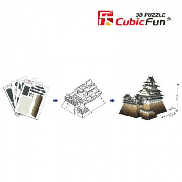 Puzzle 3D CubicFun Himeji-Jo foto