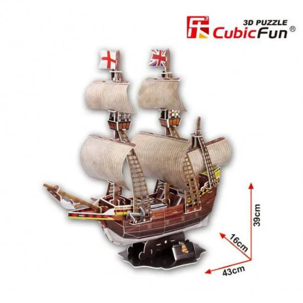 Puzzle 3D CubicFun MAYFLOWER schooner foto