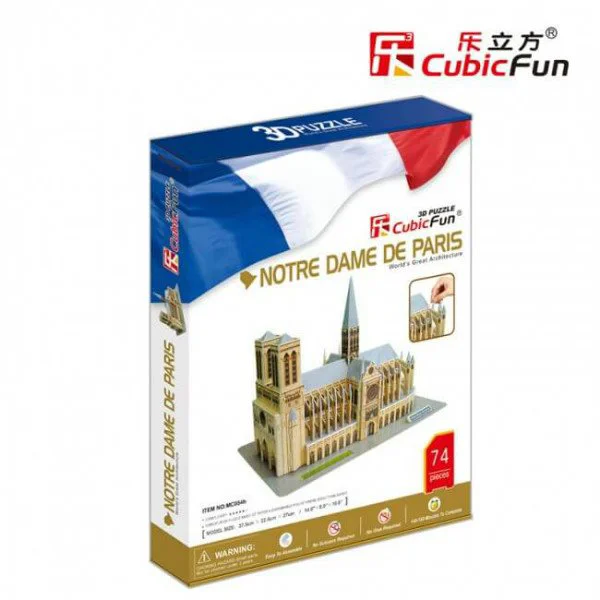 Puzzle 3D CubicFun Notre Dame de Paris foto