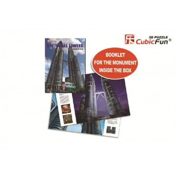 Puzzle 3D CubicFun Petronas Towers foto