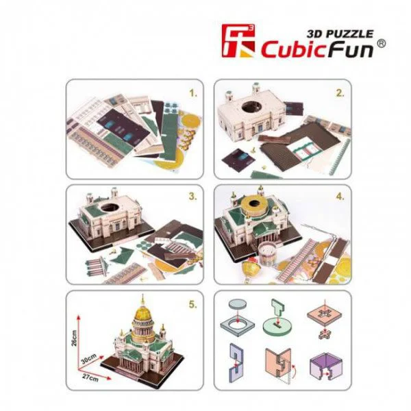 Puzzle 3D CubicFun Saint Isaac's Cathedral foto