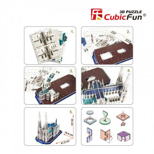 Puzzle 3D CubicFun St.Patrick's Cathedral foto