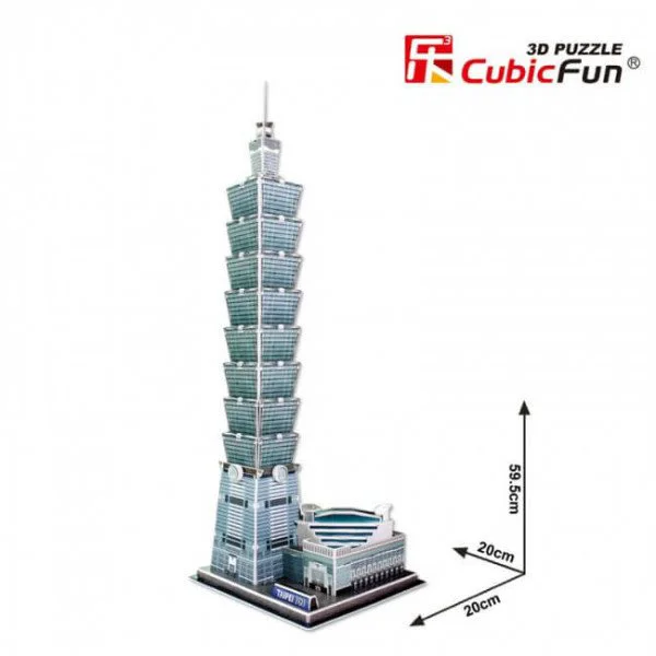 Puzzle 3D CubicFun TaiPei 101 foto