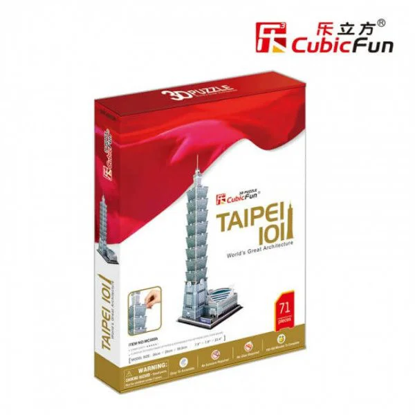 Puzzle 3D CubicFun TaiPei 101 foto